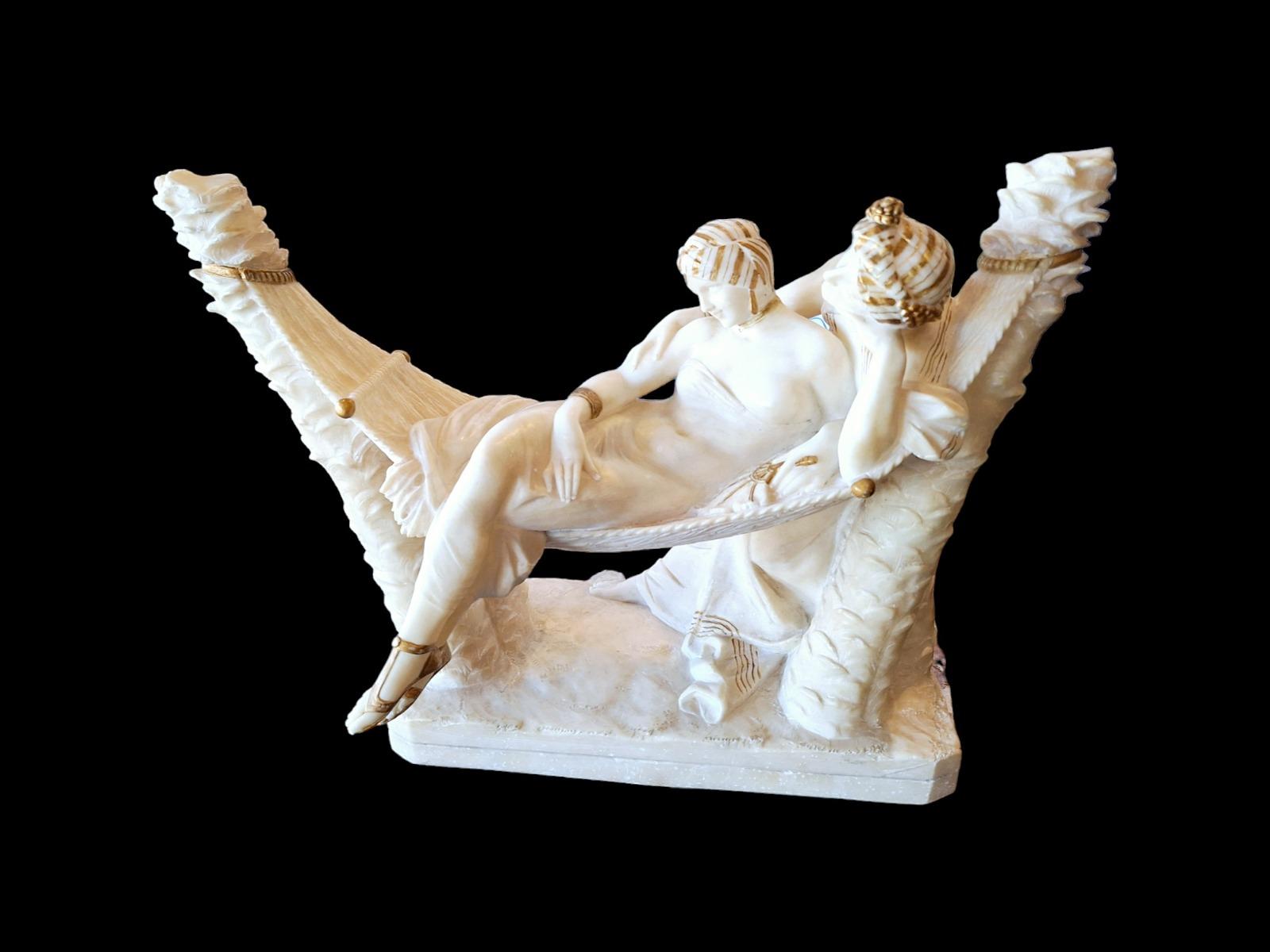 A high quality white marble sculpture.