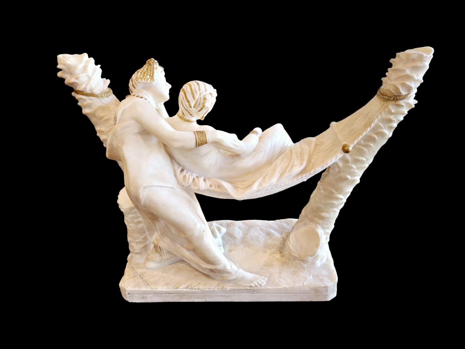 A high quality white marble sculpture.