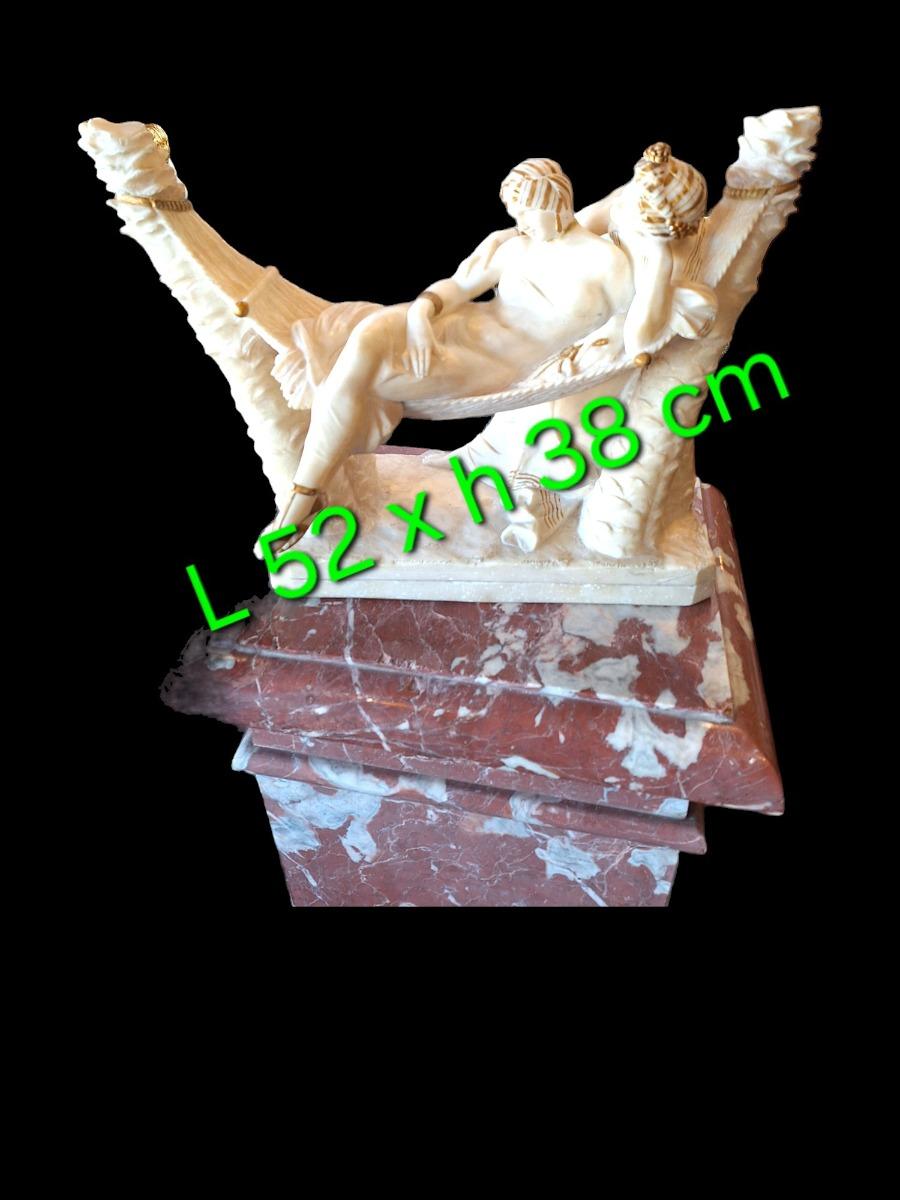 A high quality white marble sculpture.