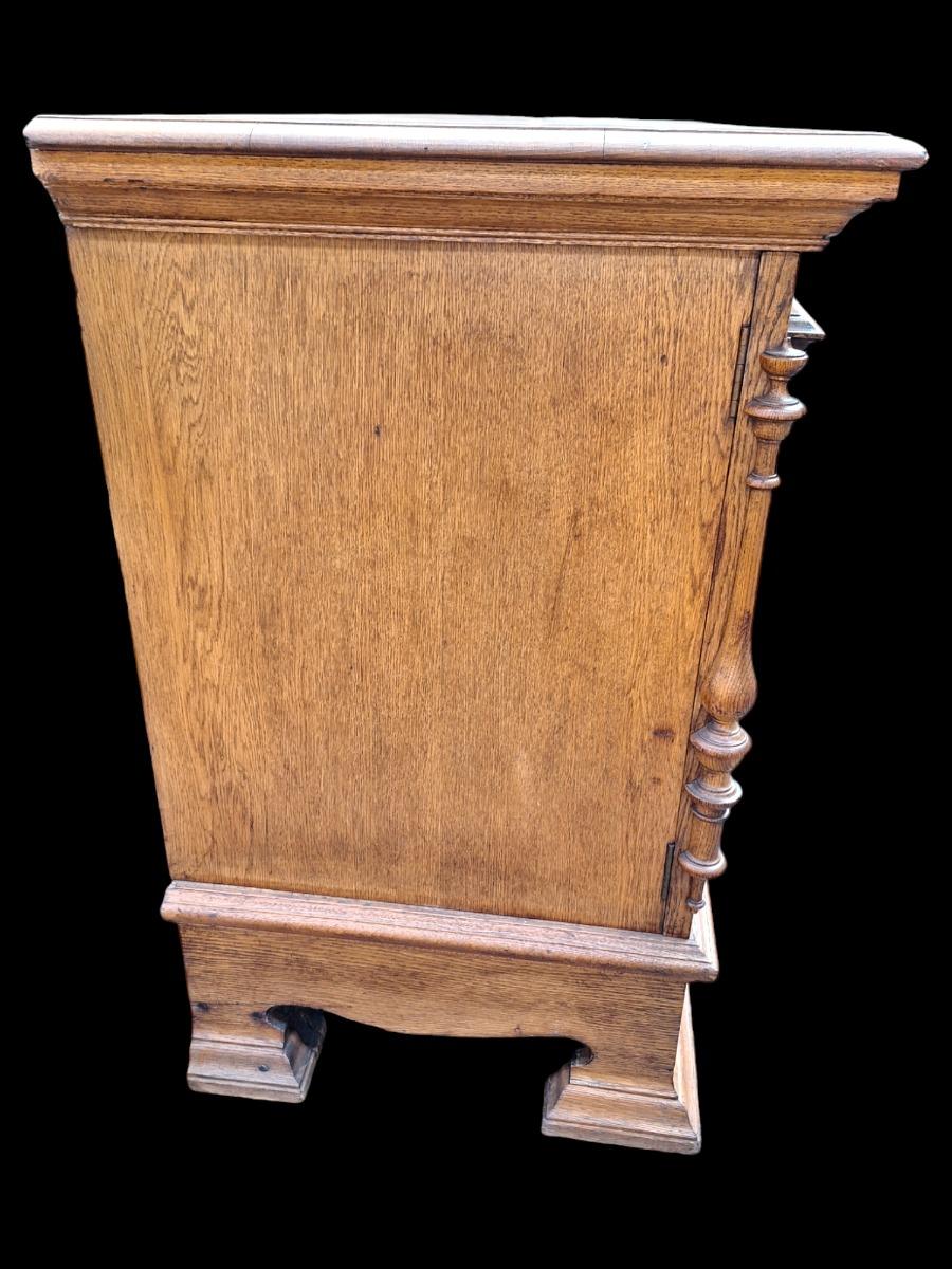 A solid oak sideboard 