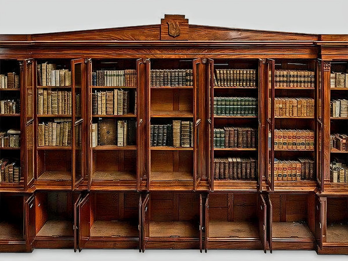 A very impressive and monumental 19 century Irish bookcase in Mahogany.