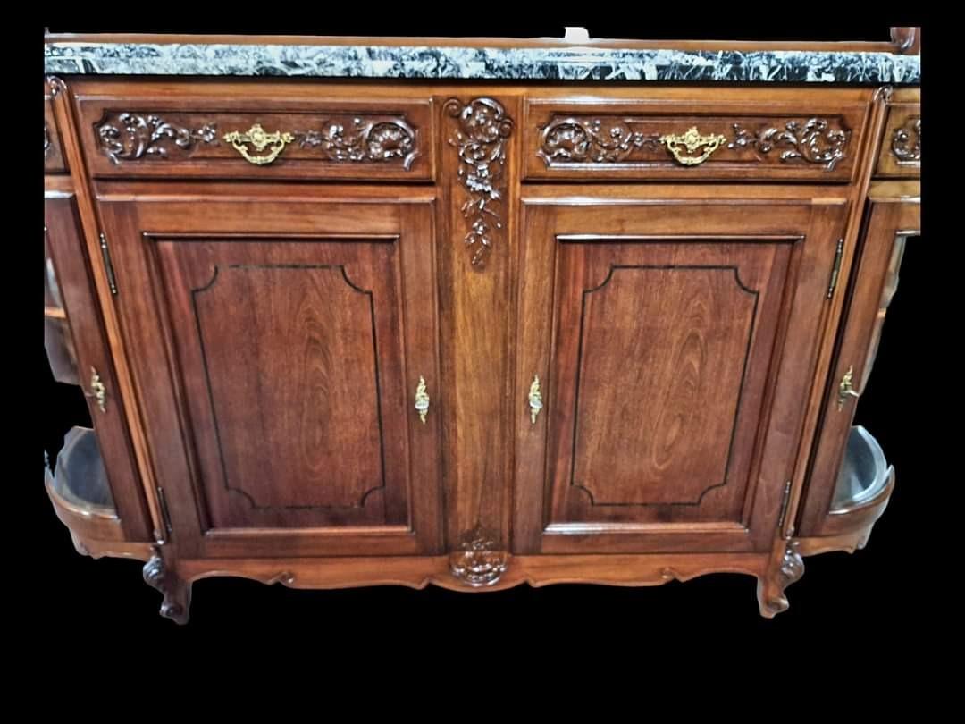 A walnut Louis XV style dresser