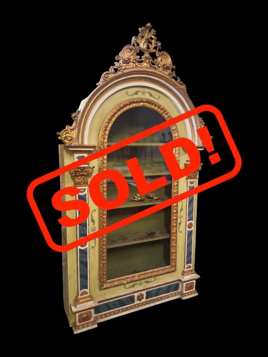Baroque style display cabinet.
