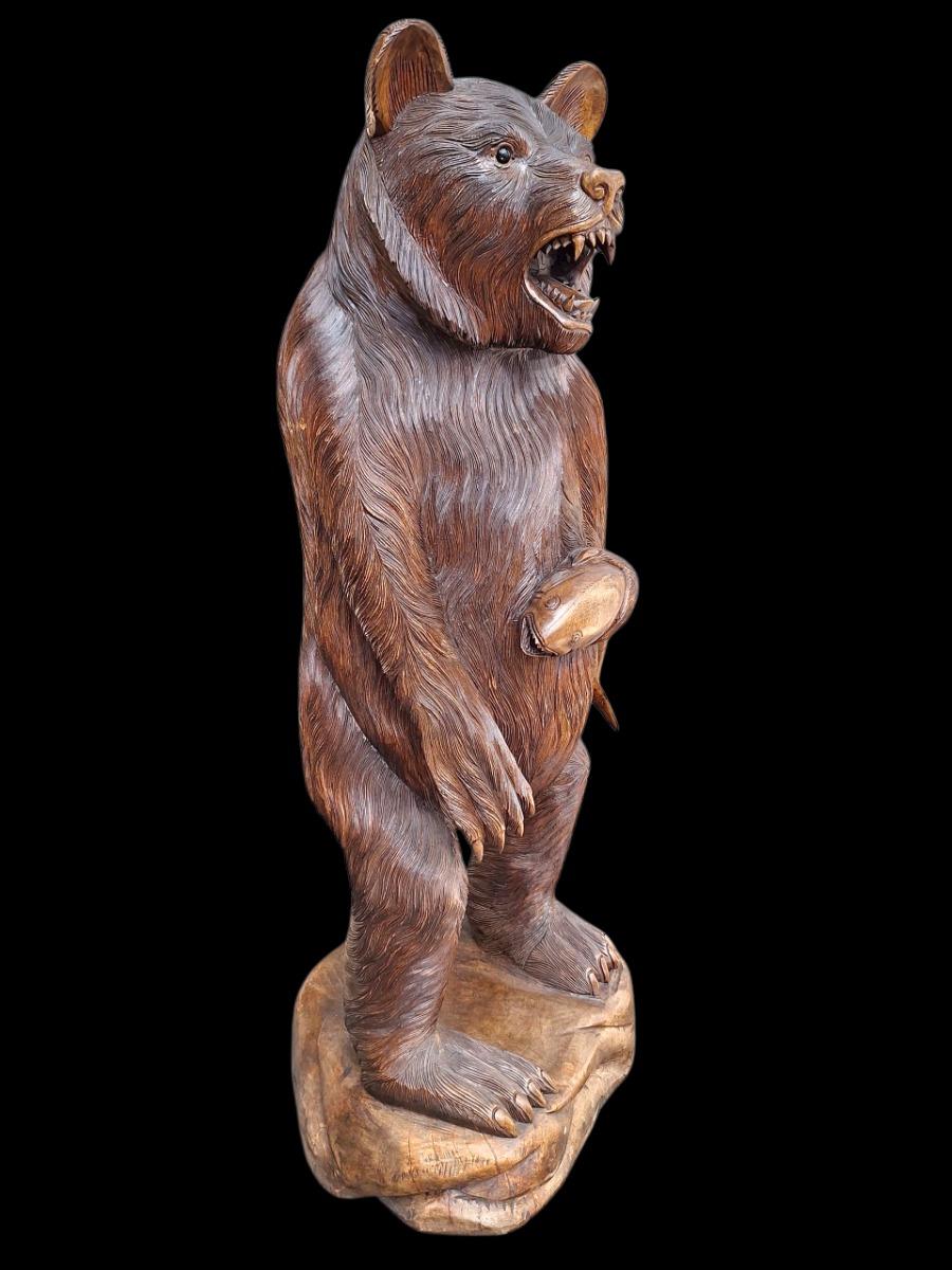 Black forest sculpture