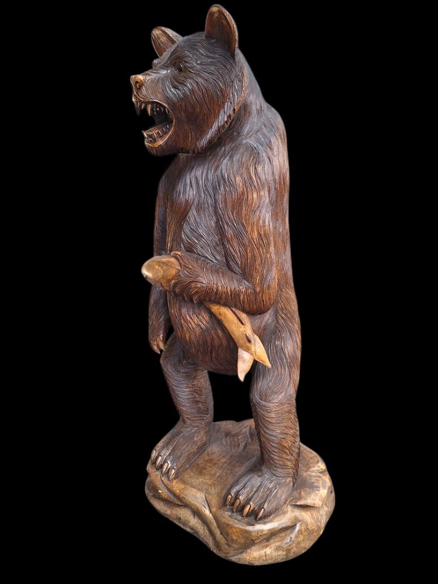 Black forest sculpture