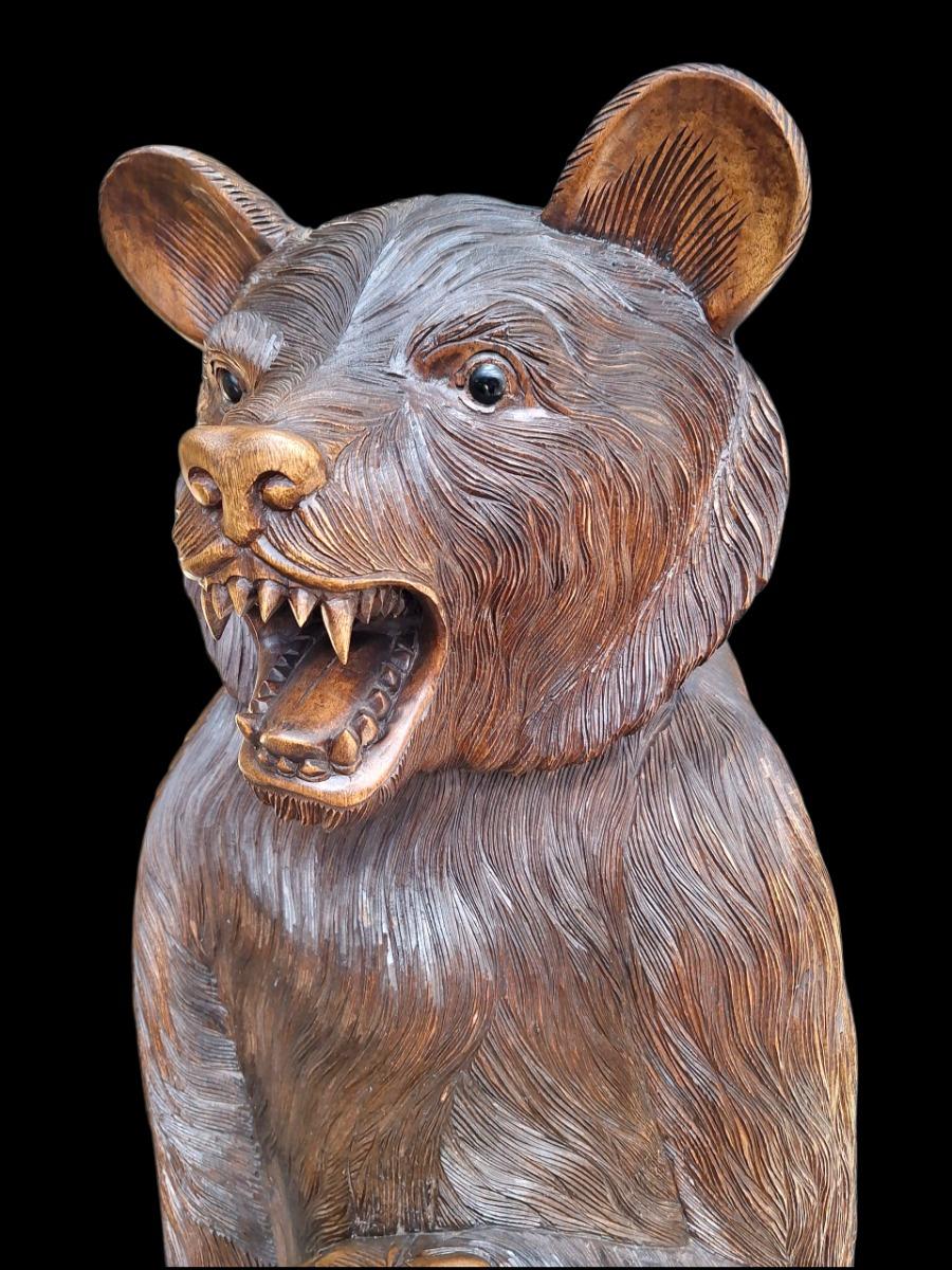 Black forest sculpture