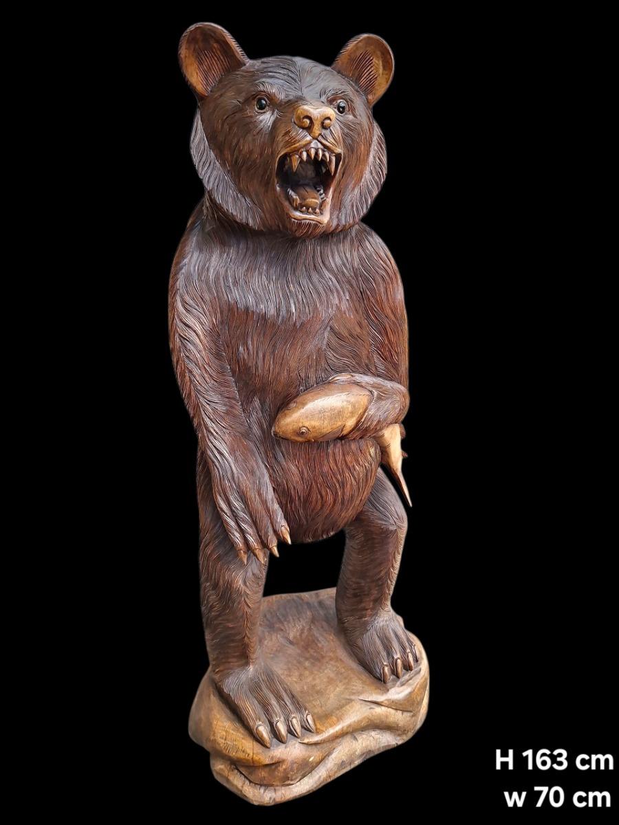 Black forest sculpture