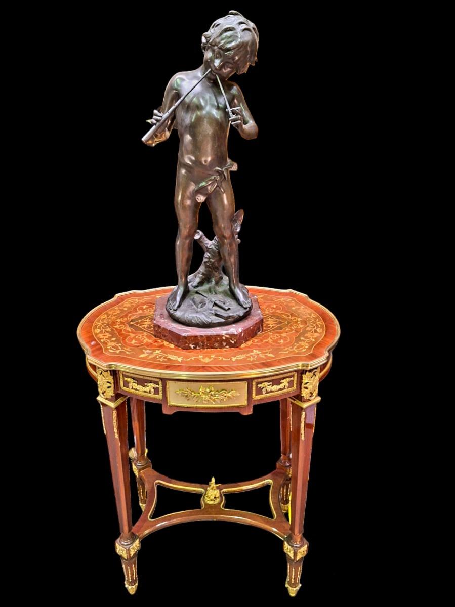 Bronze figure signed Moreau