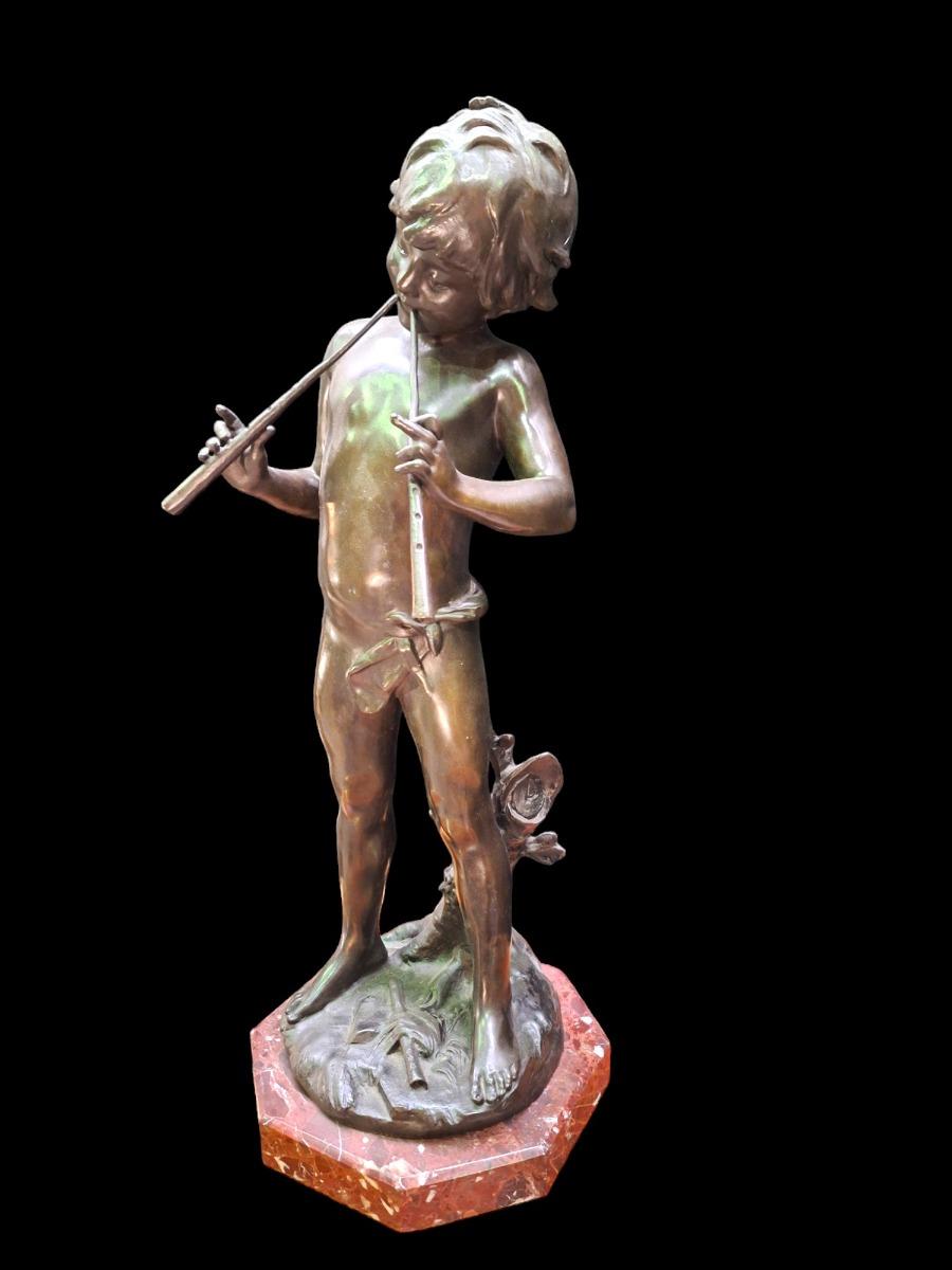 Bronze figure signed Moreau