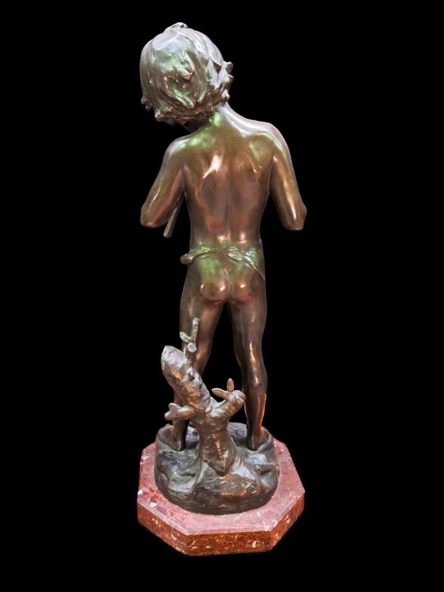 Bronze figure signed Moreau