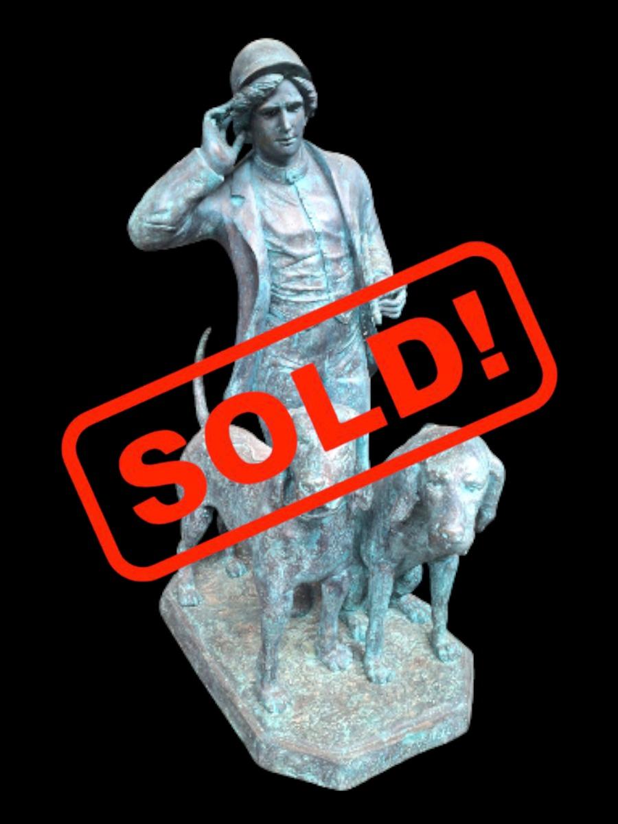 Decorative Bronze garden statue.