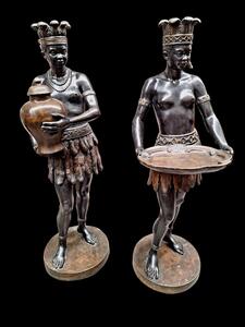 Decorative bronze statues