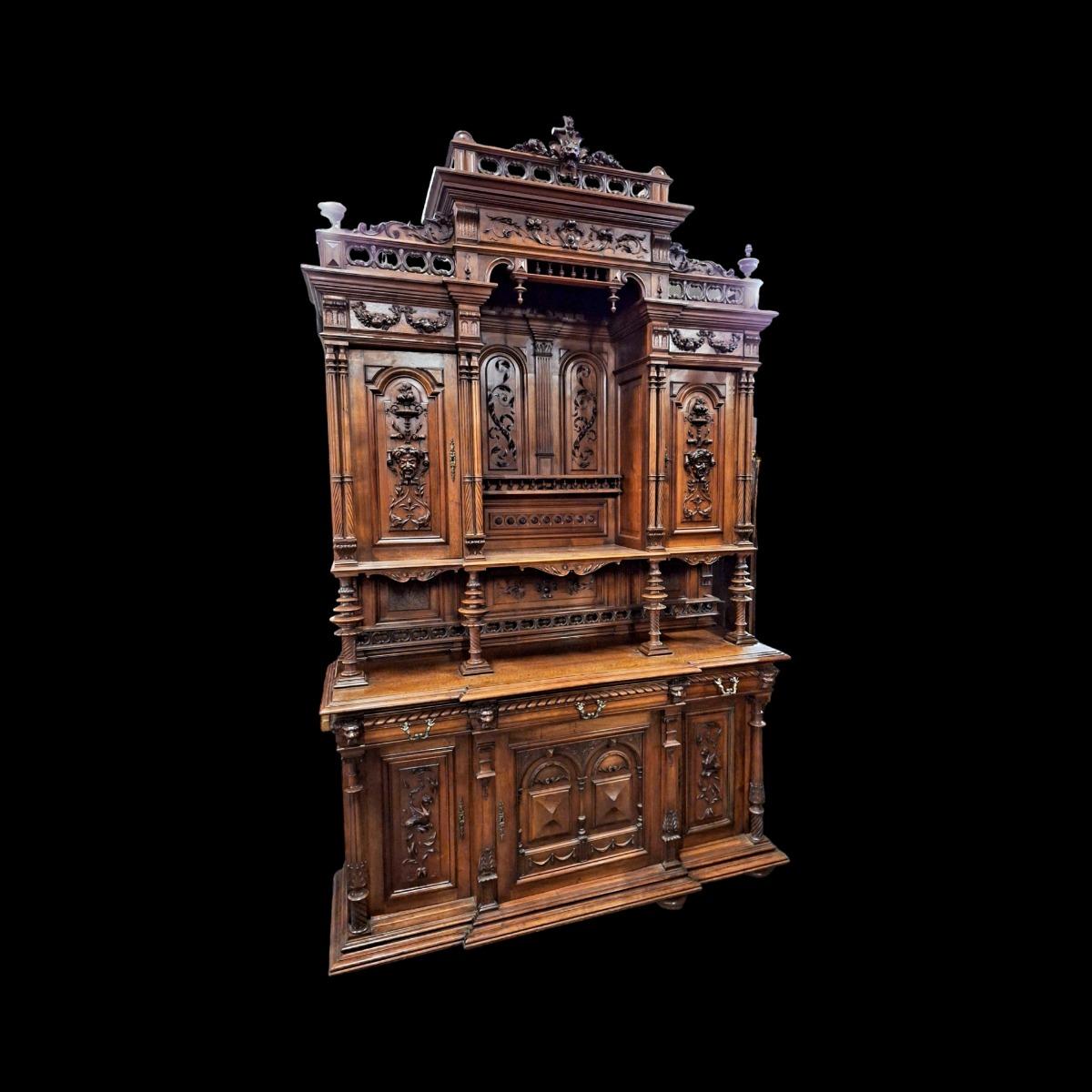 French 19th century walnut cabinet