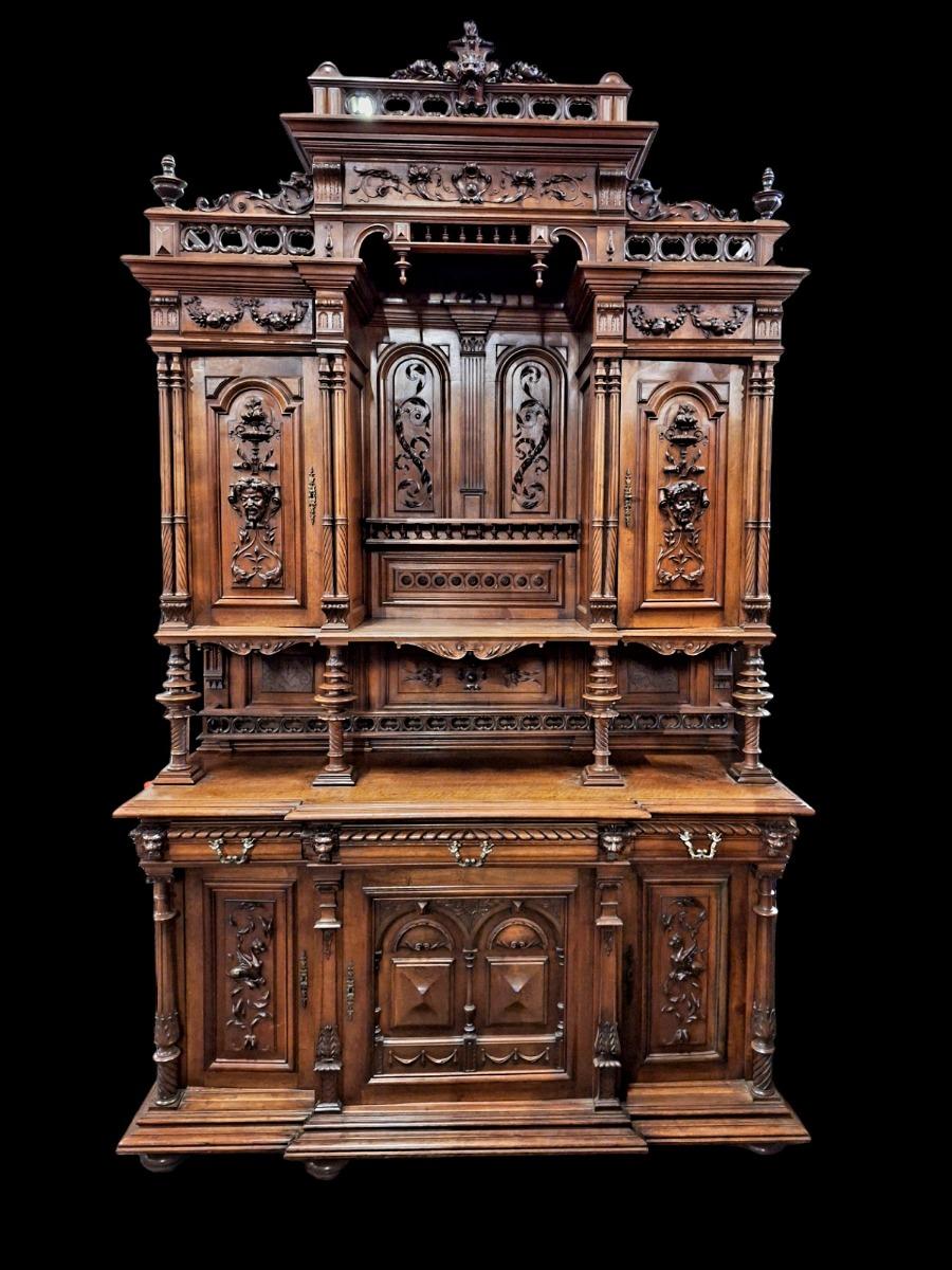 French 19th century walnut cabinet