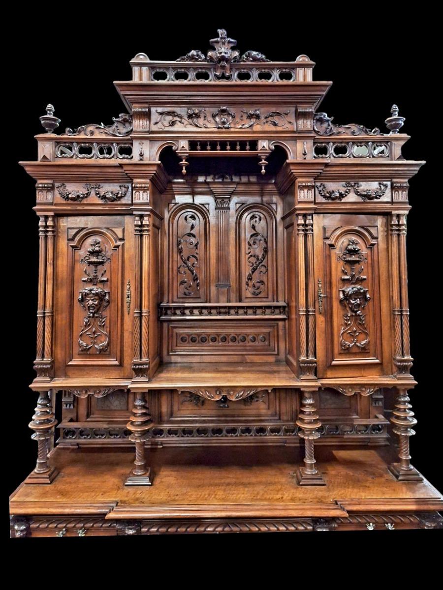 French 19th century walnut cabinet