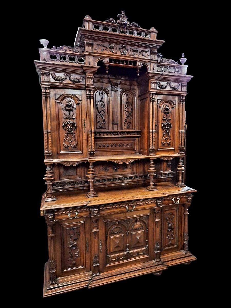 French 19th century walnut cabinet