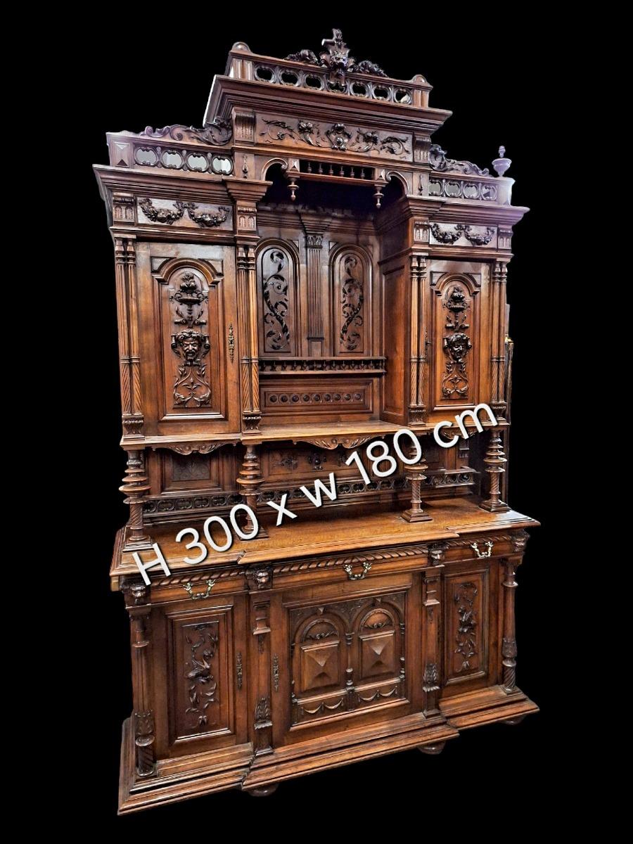 French 19th century walnut cabinet