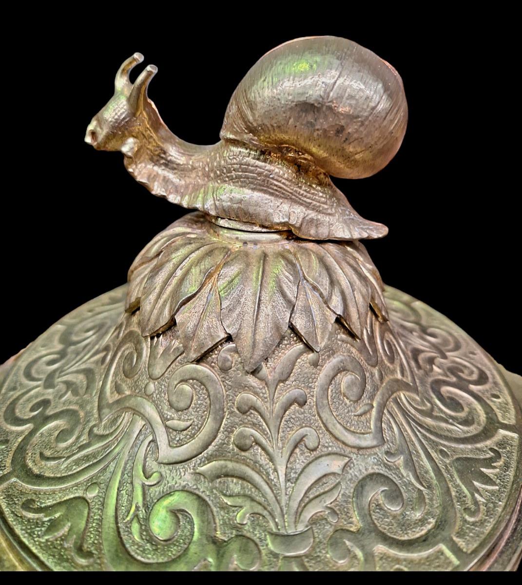 French bronze ormolu centerpiece vase 19th century