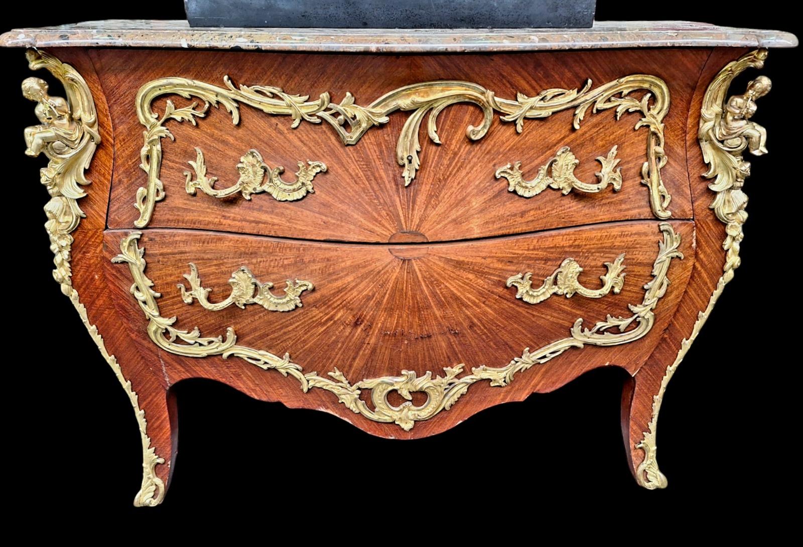 French LouisXV chest of drawers.