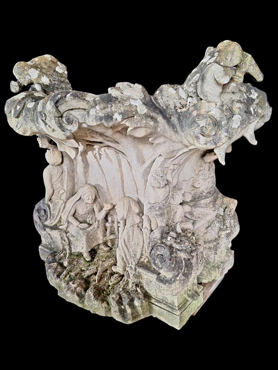 Handcarved Jardinière.