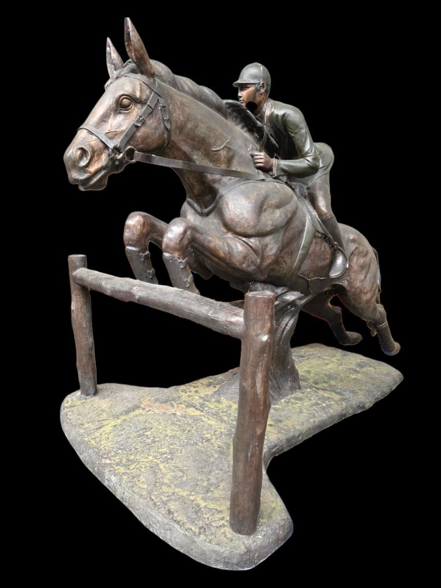 Jockey on horse