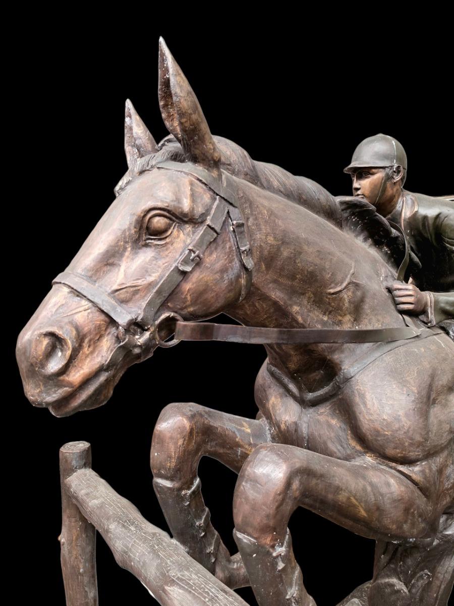 Jockey on horse