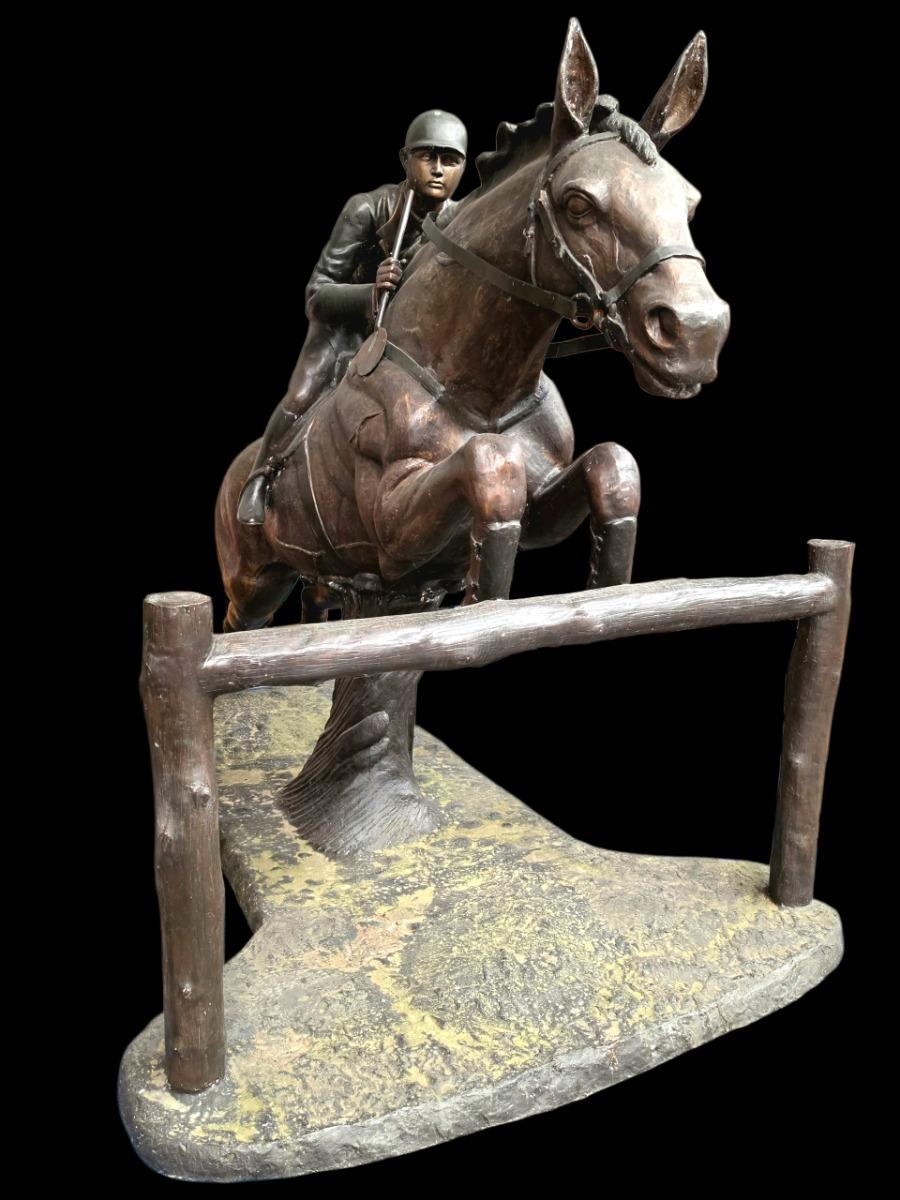 Jockey on horse