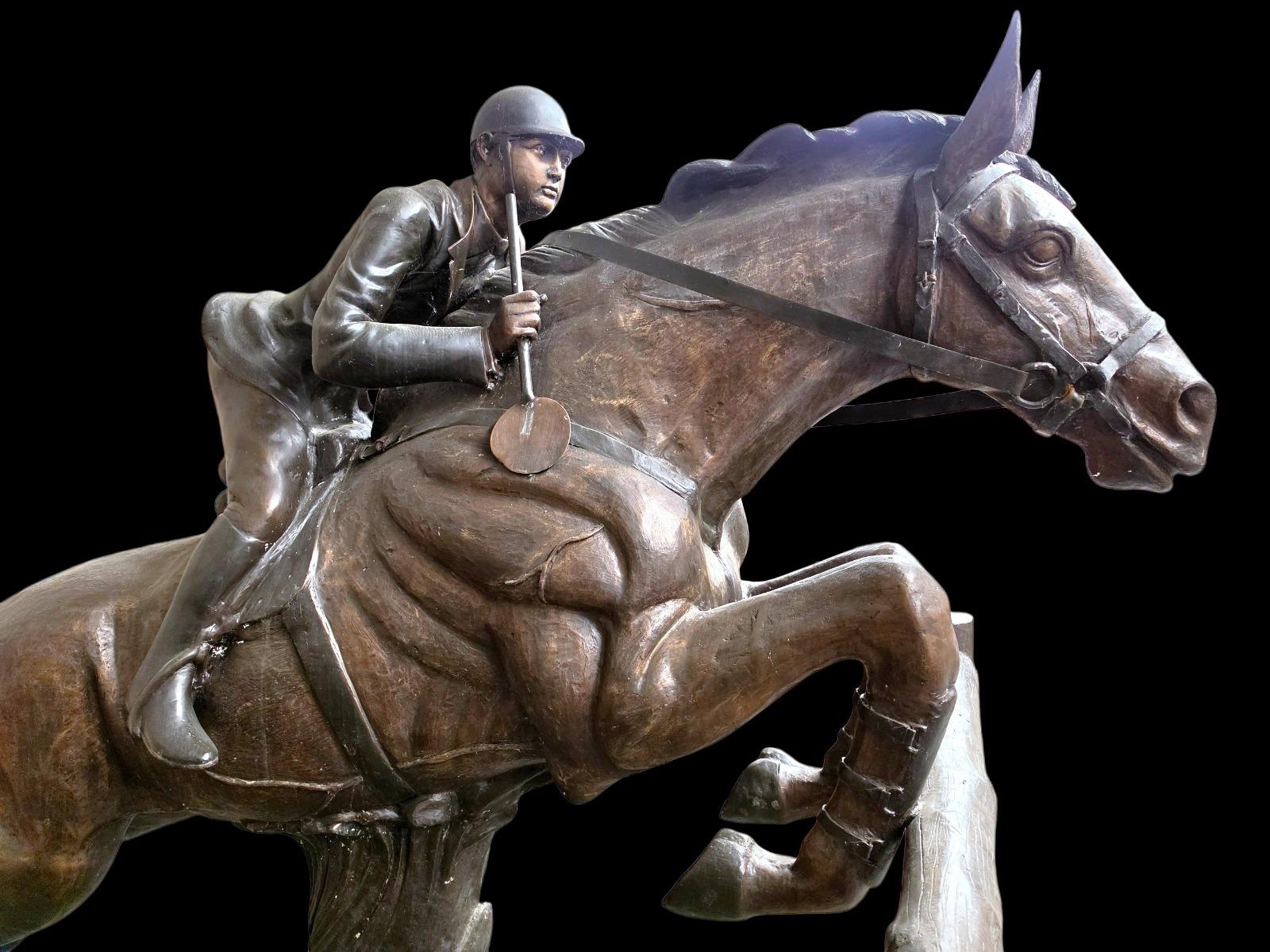 Jockey on horse