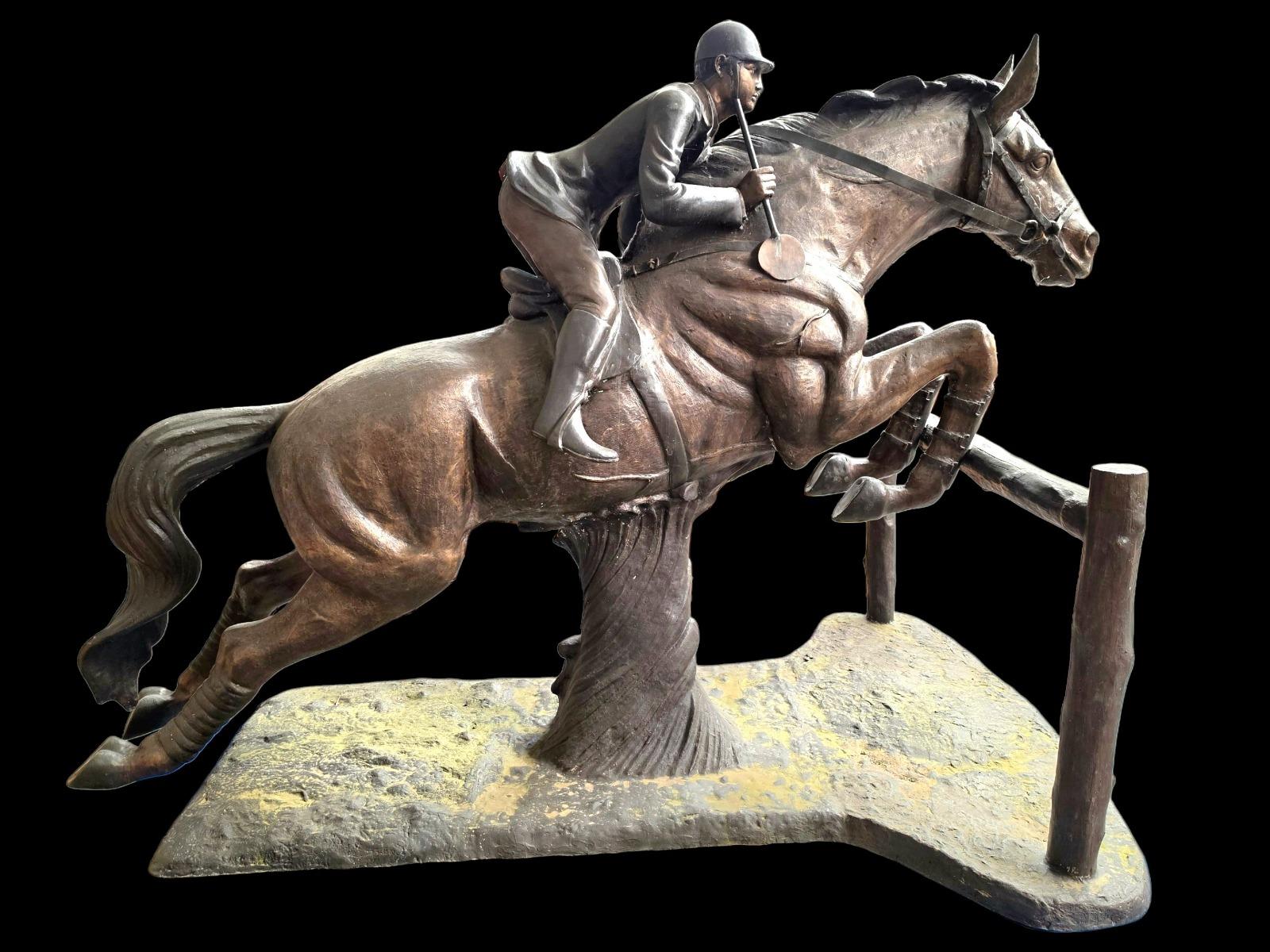Jockey on horse