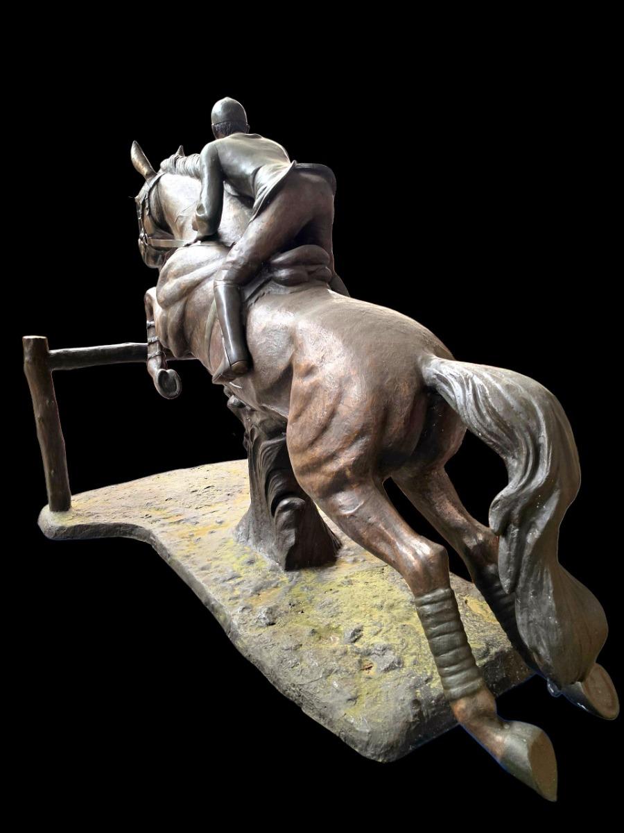 Jockey on horse