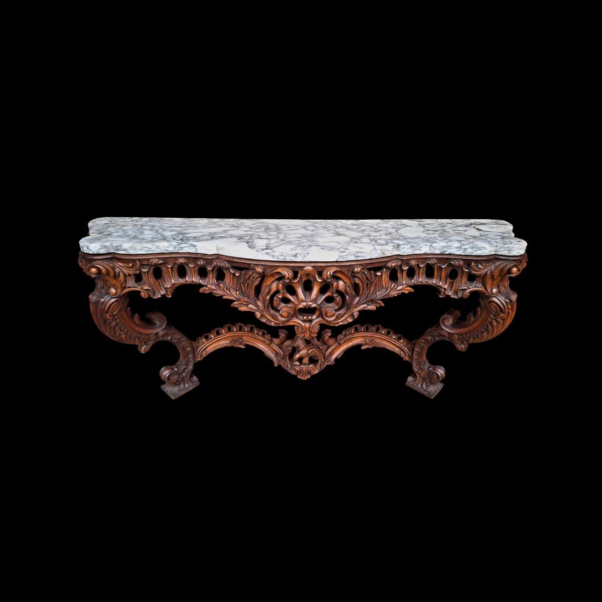 Louis XV style console.