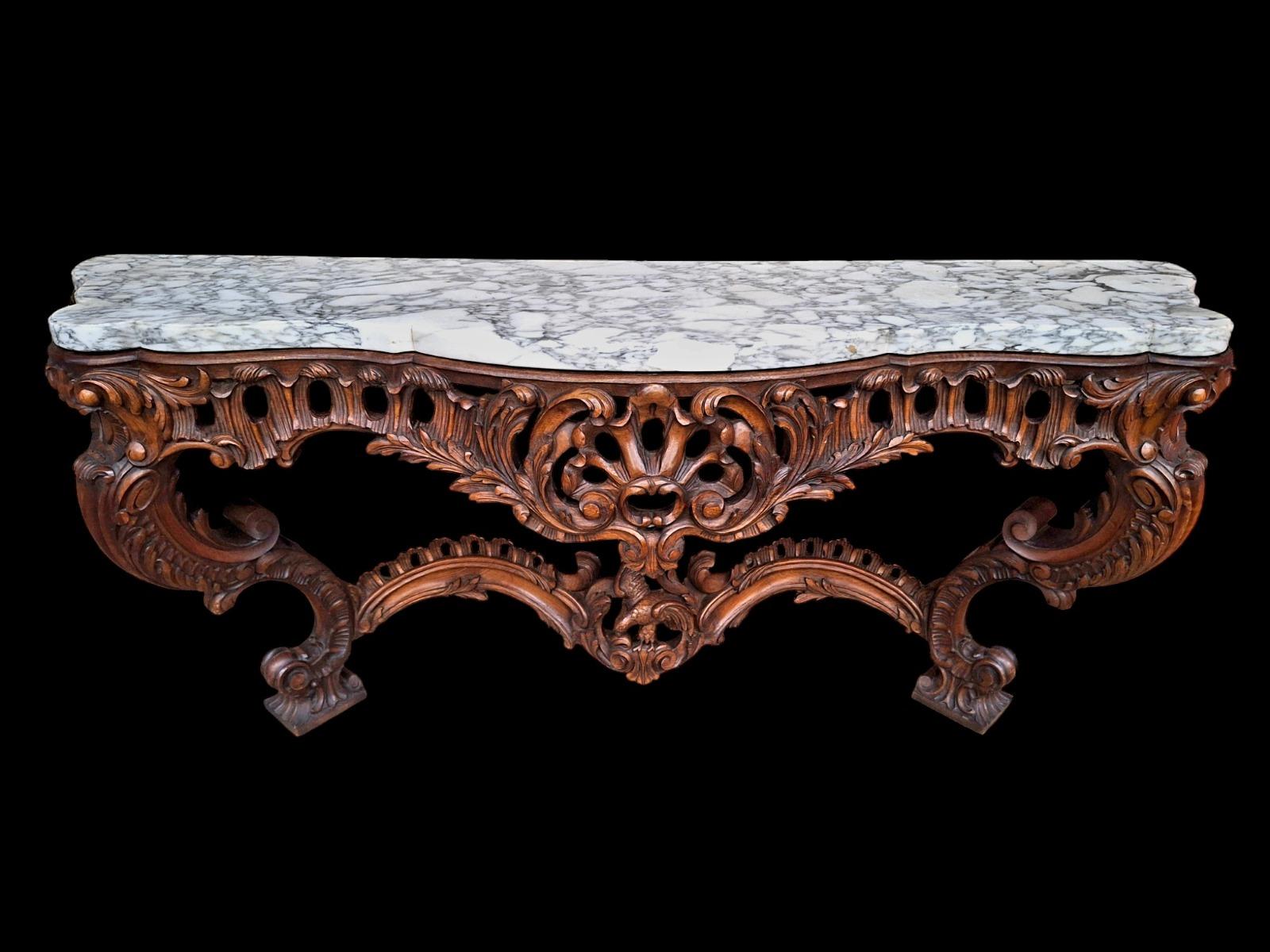 Louis XV style console.