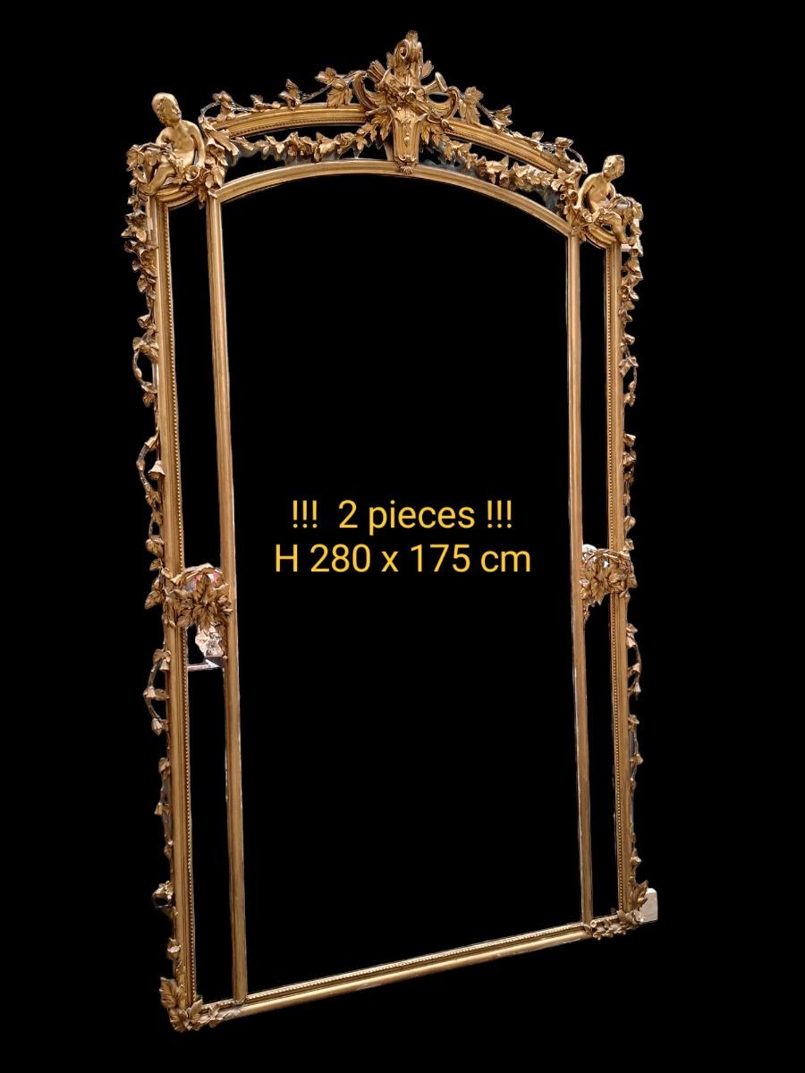 Pair of French  Louis16 style mirrors