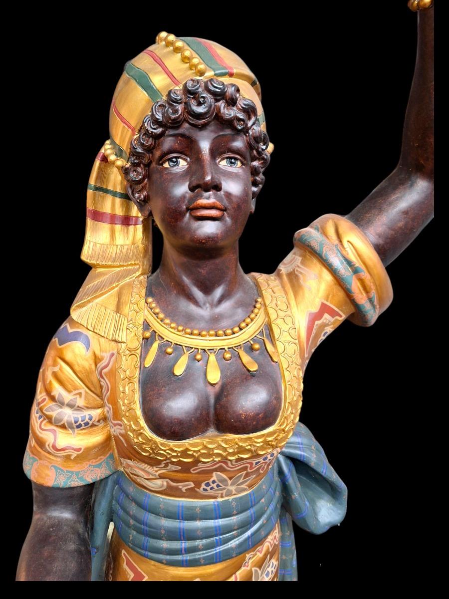 Paire of oriental styled statues.