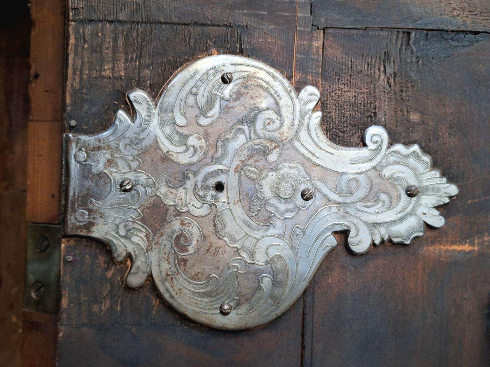 Richely carved walnut wardrobe