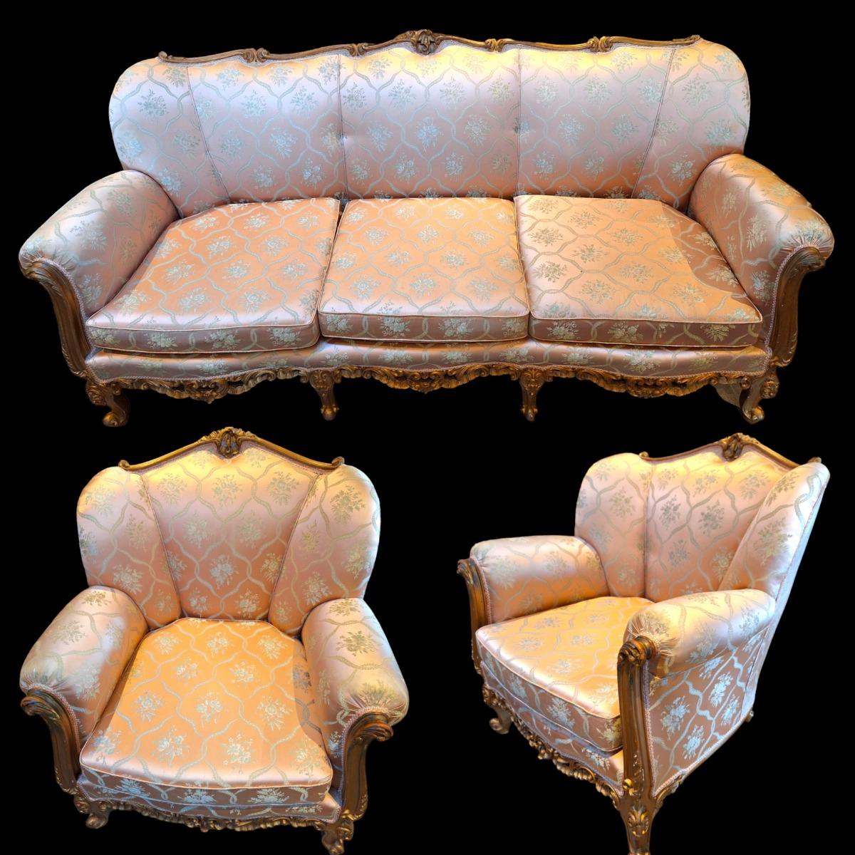 Sofa set Louis XV style