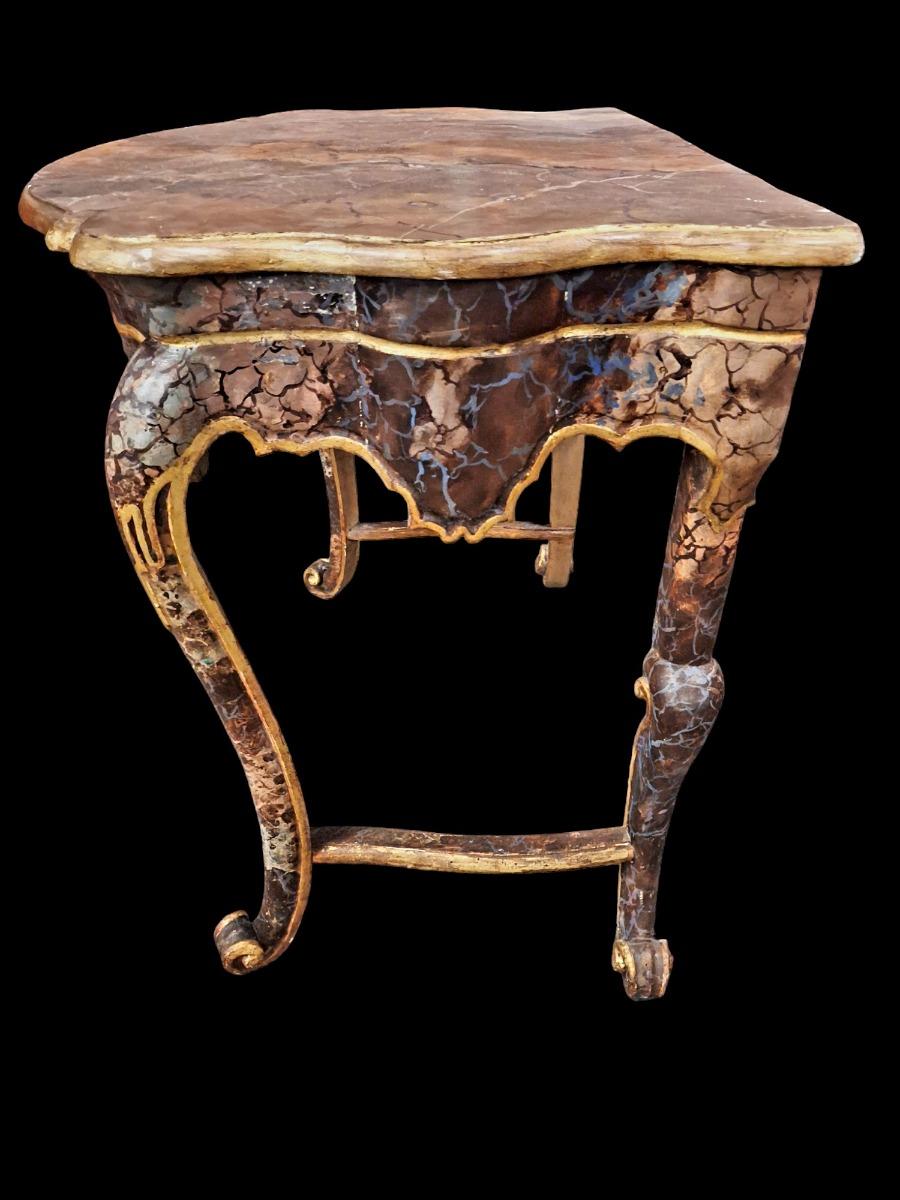 Venetian style console table