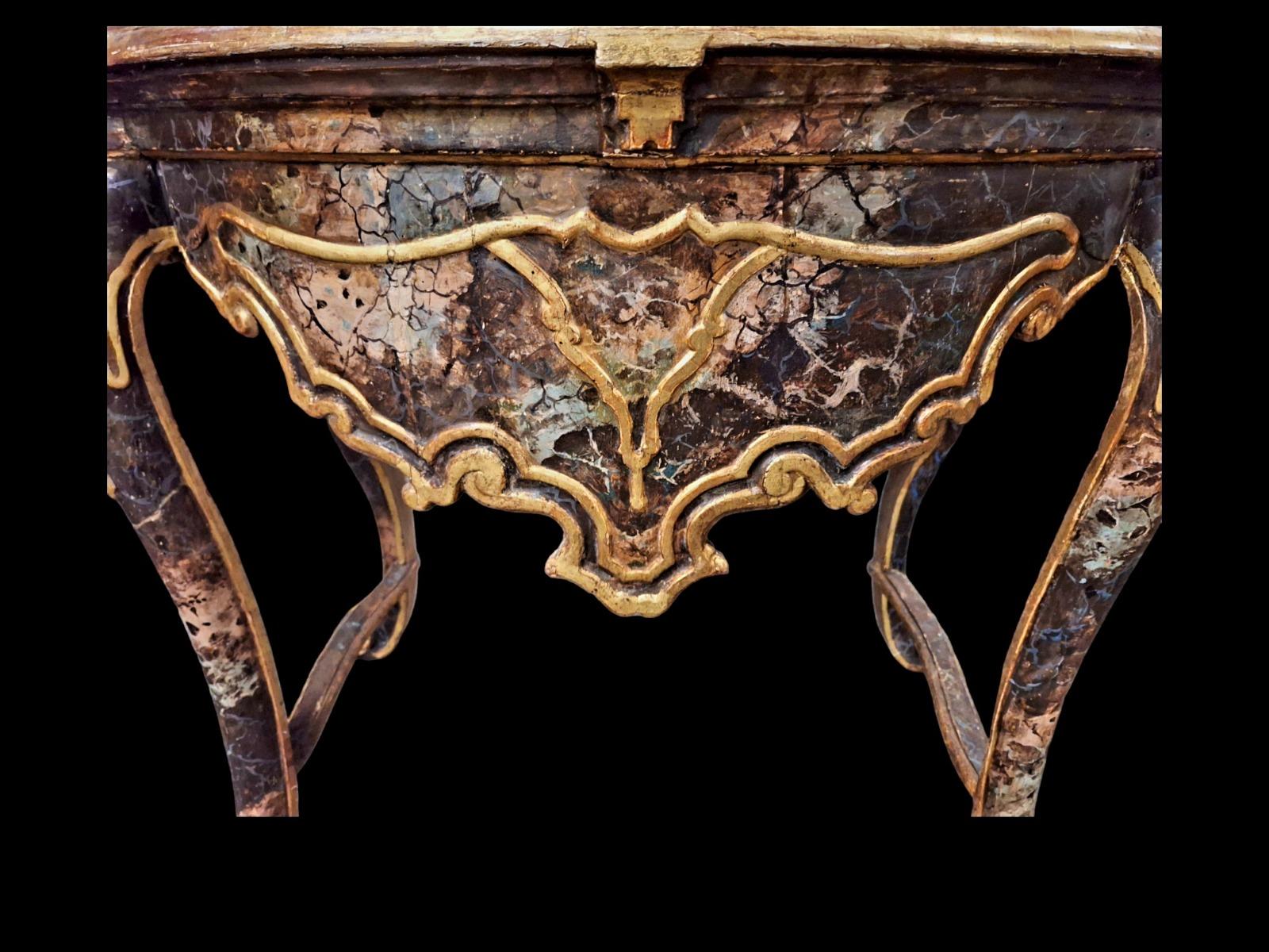 Venetian style console table